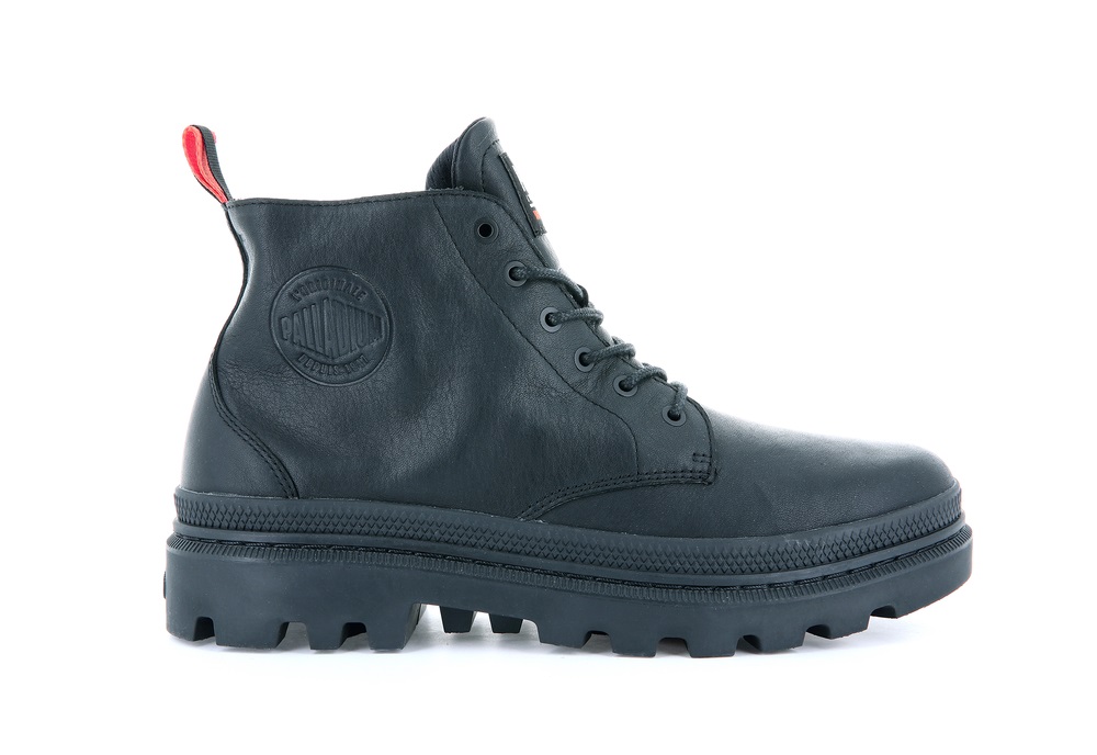 Zapatos Altas Palladium PALLATROOPER HI WP+ Hombre Negras | Costa Rica-24761